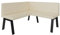 FURNISTAR Eckbank Akiko Metal A - Eckbankgruppe für Ihrem Esszimmer, Küche modern, Sitzecke, Essecke. Perfekt für Küche, Büro und Rezeption. Solide und Starke Verarbeitung. (130x130-Soft18)