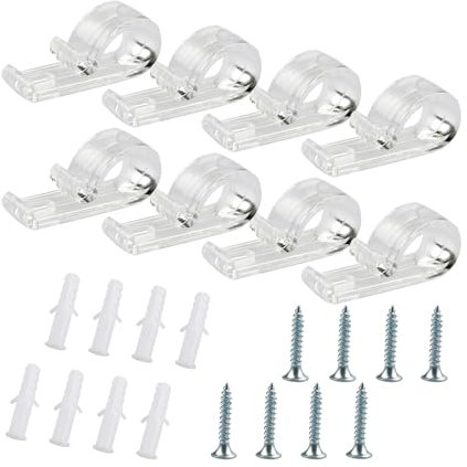 Rumyve 8pcs Child Safety P-clamp,Blind Cord Safety Device for Vertical and Roman Roller Cord Ball Chain Cord Control