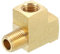 QUARKZMAN Conector en T de Latón para Tubería, 1/4 x 1/4 x 1/4 NPT, Acoplador Adaptador de 3 Vías para Conectar Tuberías de Transporte de Gas, 1 Unidad