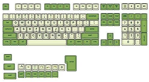 125 Keys PBT Keycaps Set Novelty- Matcha Keycaps Dye-Sublimation XDA Profile ForMX-Switches Mechanical Keyboard Keypad Computer Peripherals Novelty- Keycaps Keycaps Keycaps PBT Keycaps 125-Key
