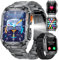 LIGE Smartwatch Herren mit Telefonfunktion(LED-Taschenlampe),1.91‘’ HD Touchscreen,410mah Armbanduhr mit 120+ Sportmodi Aktivitätstracker,Herzfrequenz/Schrittzähler/Schlafmonitor 5ATM Wasserdicht