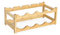 woodluv 2-Tier Bamboo Wine Rack, Wine Holder, Compact Wine Storage Stand, Bamboo Wine Organizer for Kitchen, Bar, or Countertop, Stylish Wine Holder with Easy Assembly