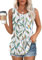 Chicrise Damen Tank Top Lässig Plissee Tunika Rundhals Einfach Bluse Sommer Elegant Mehrfarbig Groß 42-44