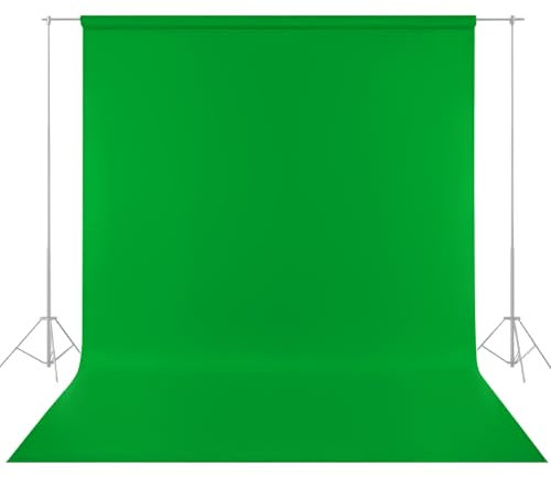 Green Screen Fotohintergrund: 2x3m Fotowand Hintergrund, Fotostudio Hintergrund für Fotografie, Grün Hintergrund Fotografie für Photo Video Studio, Fernsehen, Zoom, YouTube, Online-Meetings