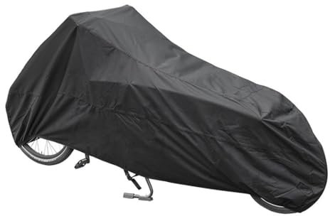 Multibros Lastenrad Schutzhülle – Wasserdichte Abdeckung für 2-Rad-Lastenfahrräder wie Urban Arrow, Babboe Curve, Lovens – 300D Polyester, UV-Schutz, mit Schlosslöchern & Tasche