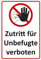 Cartello Accesso vietato a persone non autorizzate in alluminio/dibond 140 x 200 mm – 3 mm di spessore