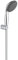 GROHE Vitalio Start 100 - Wall Holder Hand Shower Set (2 Spray Hand Shower 10 cm with Water Saving Technology and Anti-Limescale System, Wall Shower/Bath Holder, Shower Hose 1.75 m), Chrome, 27950000