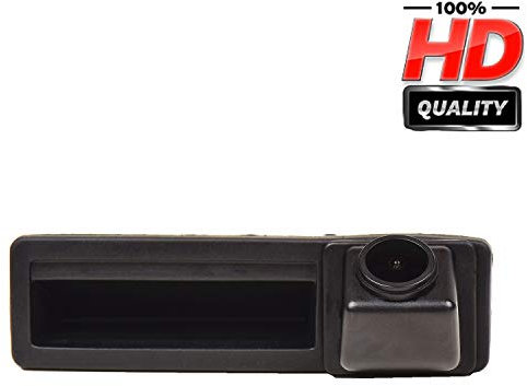 HD 1280x720p Fahrzeugspezifische Einparkhilfe Kamera integriert in Kofferraum Griff,CCD Nachtsicht Rückfahrkamera für Audi A6L/Q7/A3 /A4 B6 B7/A6L/8E /S5