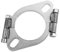 Qiilu d'échappement, 2.5in 63mm en Acier d'échappement Plat Ovale Split réparation Accessoire de Remplacement
