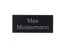 Gravurheim Briefkastenschild Türschild individuelle Gravur Name | selbstklebend - personalisiert | Kunststoff - Plastik | viele Farben und Größen (8x3,5cm Rechteck, Schwarz-Silber)