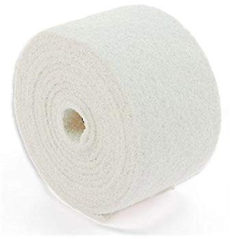 Rollo estropajo fibra Blanca. Ancho 15cm por 600cm de largo.