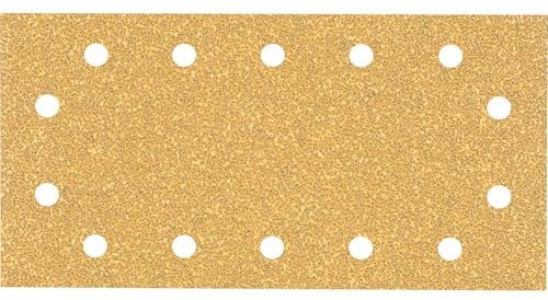 Bosch Professional 50 x Lijas Expert C470 con 14 agujeros, para Madera dura, Pintura sobre madera, 115 x 230 mm, Grano 40, Accesorios Lijadora orbital