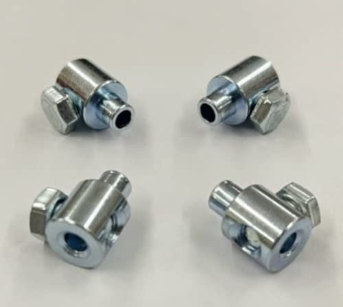 Morsetto con vite di bloccaggio in testa Morsetti zincati con vite in testa adatto per cavi di diametro 4 mm. 4 pezzi