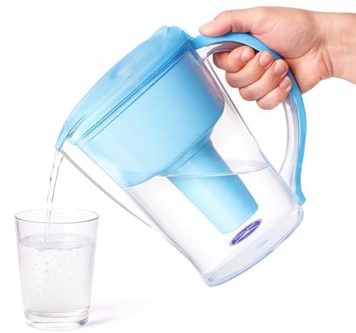 Crystal Quest - Water Pitcher Filter System - Light Blue - Demineralizing (DI)