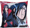 Elbenwald Naruto Kissen mit Itachi Motiv für Anime Fans Herren Damen Unisex 40 x 40 cm, rot, schwarz