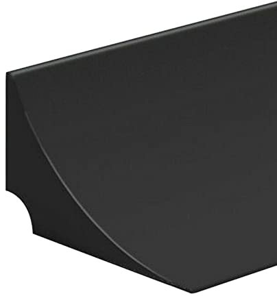 maxant Silicone Shower Threshold Water Barrier, Self Adhesive Floor Barrier Seal Strip, Tray Sealing Bath Edging Trim for Bathroom Kitchen Sink (Black 196inch/5m)