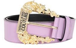 Versace JEANS COUTURE Cintura lilla da donna con fibbia Baroque logata (85)