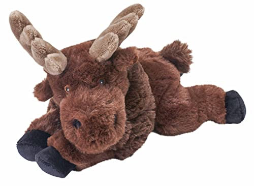 Wild Republic Ecokins Mini Elch, Kuscheltier aus Stoff, Nachhaltiges Spielzeug, Baby Geschenk zur Geburt von Jungen und Mädchen, Stofftier 20 cm