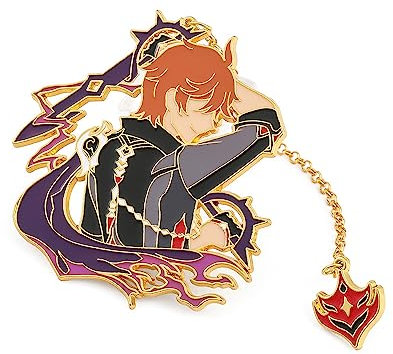 1 x Genshin Impact Character Metallabzeichen Anime ist geeignet für Cos, Sammlung, Metall