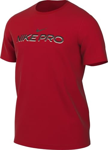 Nike FJ2393-657 M NK DF Tee DB PRO T-Shirt Herren University RED Größe S