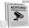 2 Stück Schild Videoüberwachung Mit DSGVO Hinweis,15x15 cm Schild Videoüberwachung Privatgrundstück Kameraüberwachung Achtung Mit Selbstklebend