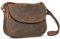 ROYALZ 'Vermont' Echtleder Handtasche Damen klein im Vintage Look - kleine moderne Ledertasche perfekt als Ausgehtasche Abendtasche Schultertasche im Alltag Freizeit City, Farbe:Nevada braun