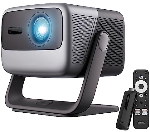 Fioria N5 Ultra 4K Projector, MALC Tri-Color Laser 5200 ISO Lumen, 0.88~1.7:1 Throw, Dolby Vision, 2x12.5W DTS HD Speaker, MT9681 4G 128G, Android Chinese OS with KD3 Google TV Stick