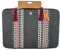 WONDEE Maletín Funda Portátil 15,6/16 Pulgadas Diseño con Franja Decorativa de Tela Bordada Estilo Étnico - Funda para Ordenador Portátil Macbook Pro 16 Pulgadas Acolchada y Reforzada con Cremallera