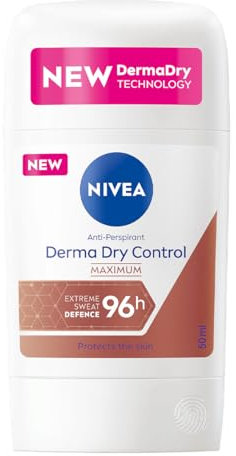 NIVEA Derma Dry Control Antitranspirant Stick, 50 ml
