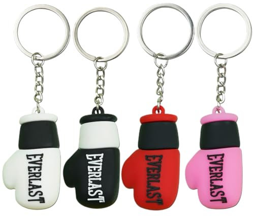 4 Pièces Porte-clés Gant Miniature Mixte, Homme Femme Pendentif Fantaisie Gant de Boxe Pollissage,Mini Gant de Boxe de Voiture, Pendentif de Gants de Boxe, Ornements Suspendus de Décoration Intérieure