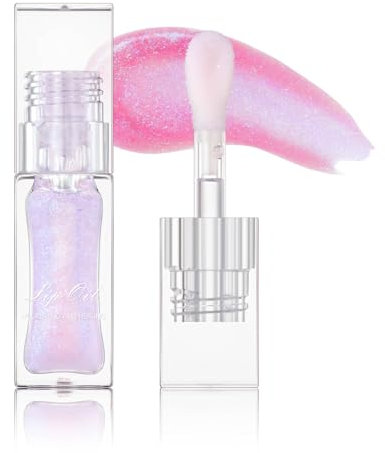 Magic Color Changing Moisturizing Lip Glow Oil, Plumping Glimmer Glow Lipstick, Hydrating Lip Gloss Lip Balm Transparent Lip Care, Long Lasting Moisturizing Non-sticky Lip Oil - Glitter Violet