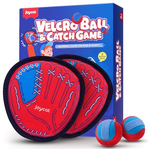 JoyCat Klettballspiel für Kinder Klettball Strandspielzeug Outdoor Spielzeug Wurfspiel Kinder Erwachsene Garten Outdoor Draußen Strand Spiele Klettspiel Ostergeschenke Kinder ab 3 Jahre
