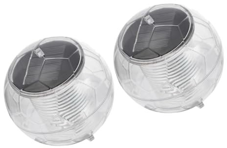BESPORTBLE 2stücke Solar Floating Pool Light Wasserdichtes Licht Für Garten Teich Und Schwimmbad Solarbetriebene Schwebende Lichtkugeln Mit Farbwechsel Für Stimmungsvolle Atmosphäre