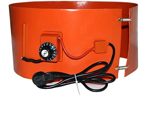 GJVBGA 3000 W Trommeleimer-Heizung, Silikon-Heizkissen, Bandheizung, Fassheizung, 174 x 25 cm, für 200-Liter-Fass