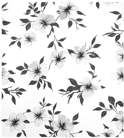 Pequeñas margaritas negras flores blancas cubiertas magnéticas reutilizables para lavaplatos, panel frontal magnético para lavaplatos, decoración navideña, 23 x 26 pulgadas