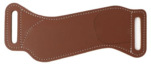 Leather Knife Sheath for Belt, Portable Knife Sleeve with Belt Loop EDC Tool Pouch for Outdoor Camping, Cooking, Picnic, BBQ