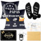 Rebundex Papa Geschenk Vatertagsgeschenk für Papa Geschenk Vatertag Geburtstagsgeschenk Geschenk Weihnachten Socken Schlüsselanhänger Grußkarten Kissenbezug