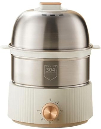 XYUERU Electric Egg Boiler, Automatic Steamer Multicooker Egg Cookers | Stainless Steel Electric Egg Cooker with Auto Shut Off Up, Egg Custard Steaming Cooker