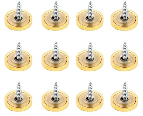 Viti a specchio, 12 pezzi, 21 mm, viti decorative, viti per pannelli di rame, viti a specchio, viti decorative per specchi, targhette, tavoli da tè, armadi