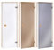 AD Standard Puerta de Sauna 60x190cm Apertura Transparente Vidrio Colado Marco de Álamos Bloqueo de Rodillo sin Umbral