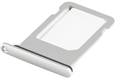 ICONIGON Ersatz für iPhone 7 SIM-Kartenhalter inkl. Dichtung (Silber)