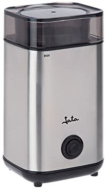 Jata ML133 Molinillo de Café Eléctrico, 160 W, Tapa con sistema de cierre de seguridad, Cuchilla en Acero Inoxidable, Cuerpo Acero Inoxidable, Capacidad 55 g, Visor Molienda