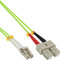 InLine 88641Q LWL Duplex Kabel, LC/SC, 50/125µm, OM5, 1m