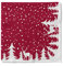 Sovie HORECA Serviette Marvin (Bordeaux) aus Tissue 3-lagig, 33 x 33cm, Einweg Weihnachtsserviette, ideal für Winterfeiern & Weihnachten, Papierserviette 100 Stück