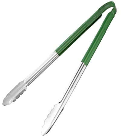 Hygiplas Colour Coded Serving Tong Green 405mm