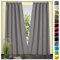 heimtexland ® Dekoschal Baumwolle Uni Blickdicht Vorhang Kräuselband Gardine Grau HxB 230x135 Typ625