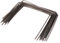 Windhager 07092 Lot de 100 piquets d'ancrage au sol, ancrages de fixation, piquets de fixation, Métal, Acier, Argenté, 20 x 25 cm, Ø 4 mm