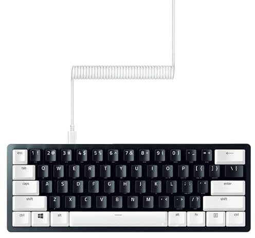 Razer PBT-Tastenkappe + Spiralkabel Upgrade-Set: langlebiges Doubleshot PBT – universelle Kompatibilität – Werkzeug zum Entfernen von Tastenkappen & Stabilisatoren – taktisch gewickelt und entworfen –