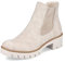 Rieker Damen Chelsea Boots X5772, Frauen Stiefeletten,Schlupfstiefel,flach,Stiefel,Bootee,Booties,halbstiefel,Kurzstiefel,beige (60),39 EU / 6 UK