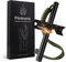 Flintronic Feuerstahl mit Handmade Griff, Feuerstein Survival Set, Wasserfester Magnesium-Feuerstarter, mit Pfeife,Teleskop Blasrohr,Schaber mit Skala, für Camping/Wandern/Outdoor
